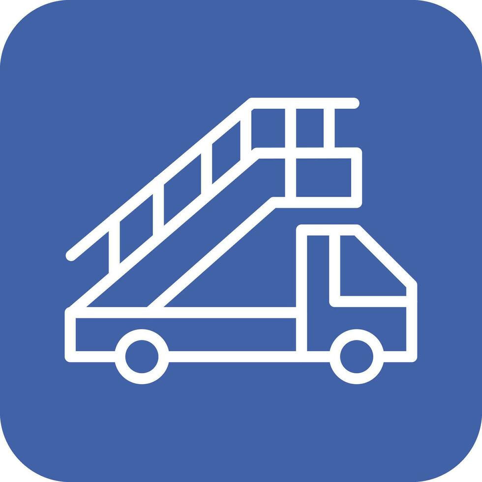 Aircraft Stairs Vector Icon