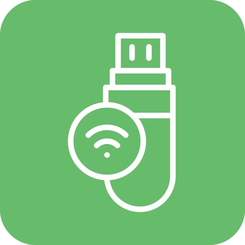 USB Wifi Vector Icon