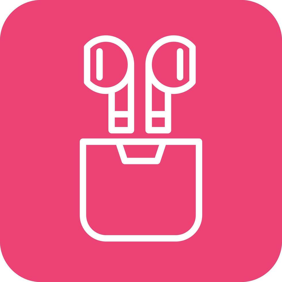 Wireless Earphones Vector Icon