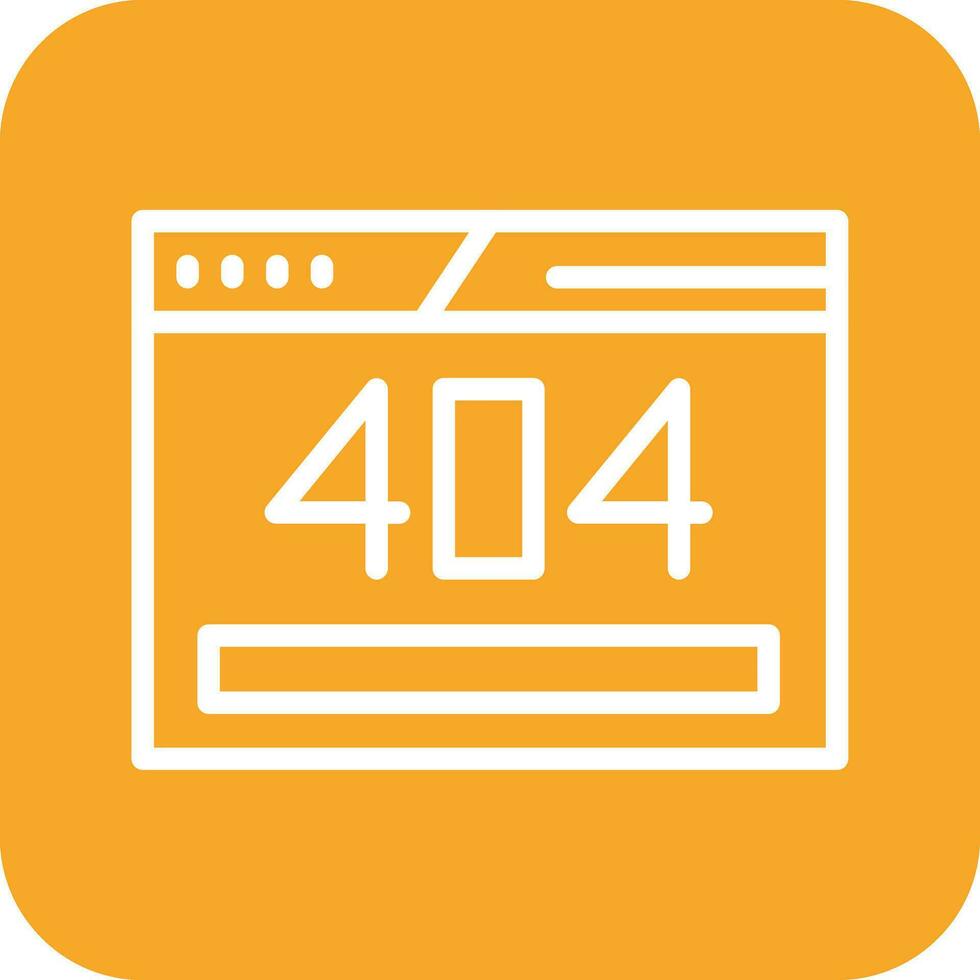 404 Error Vector Icon