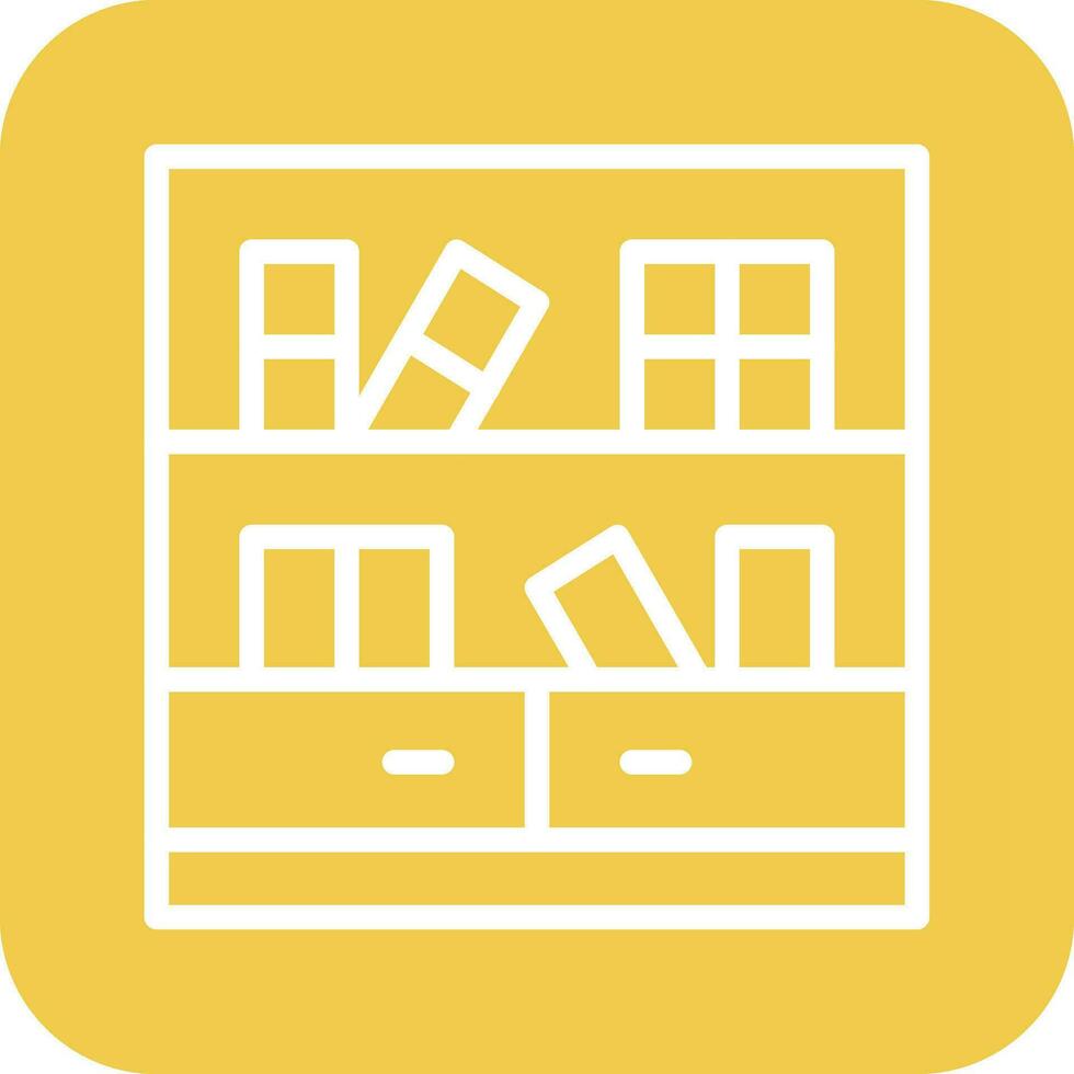 Library Cabinet Vector Icon