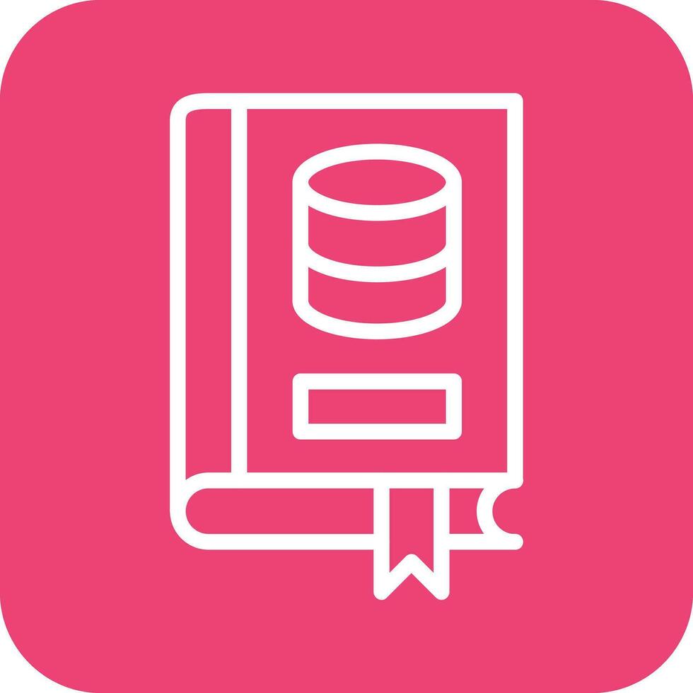 biblioteca base de datos vector icono