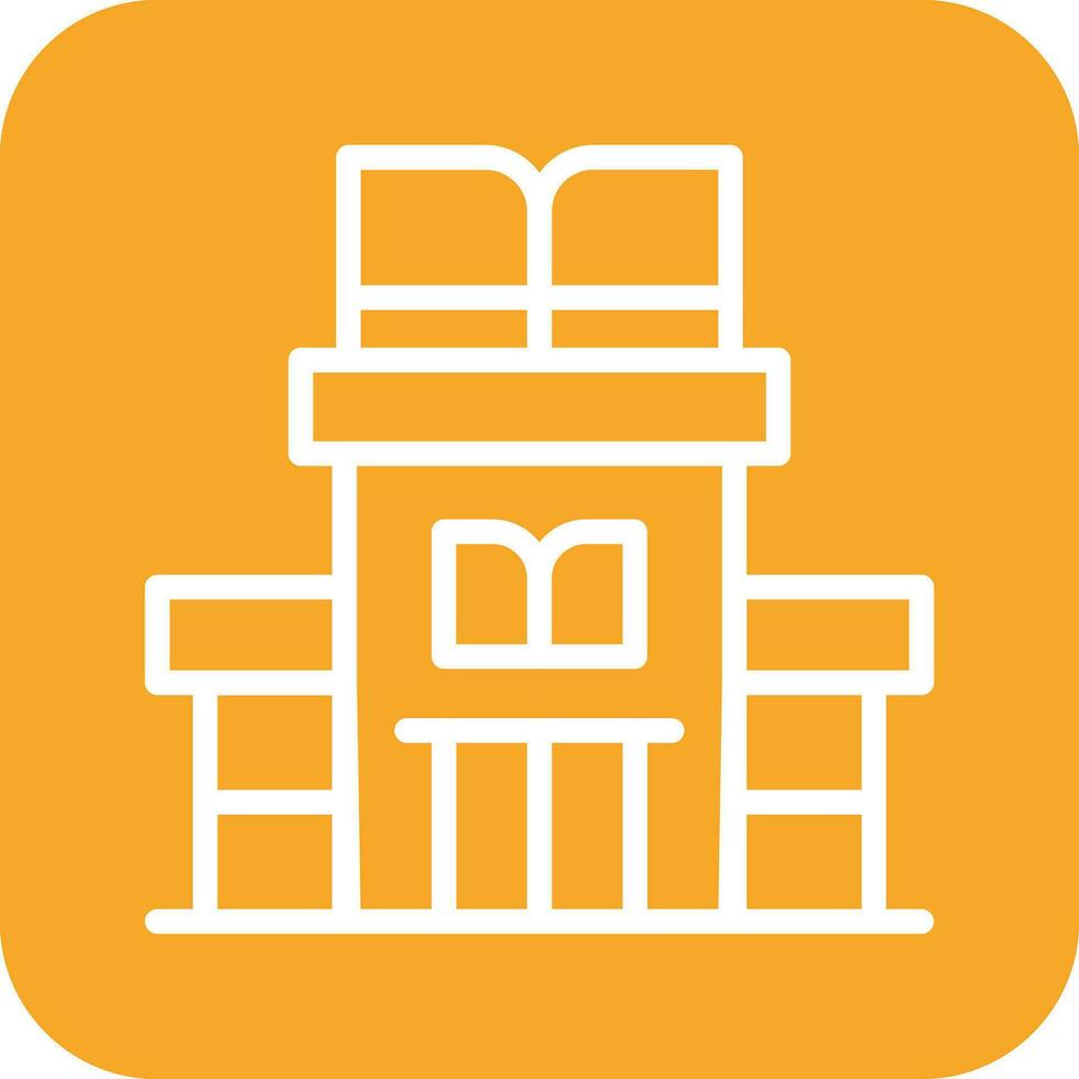 Library Building Vector Icon