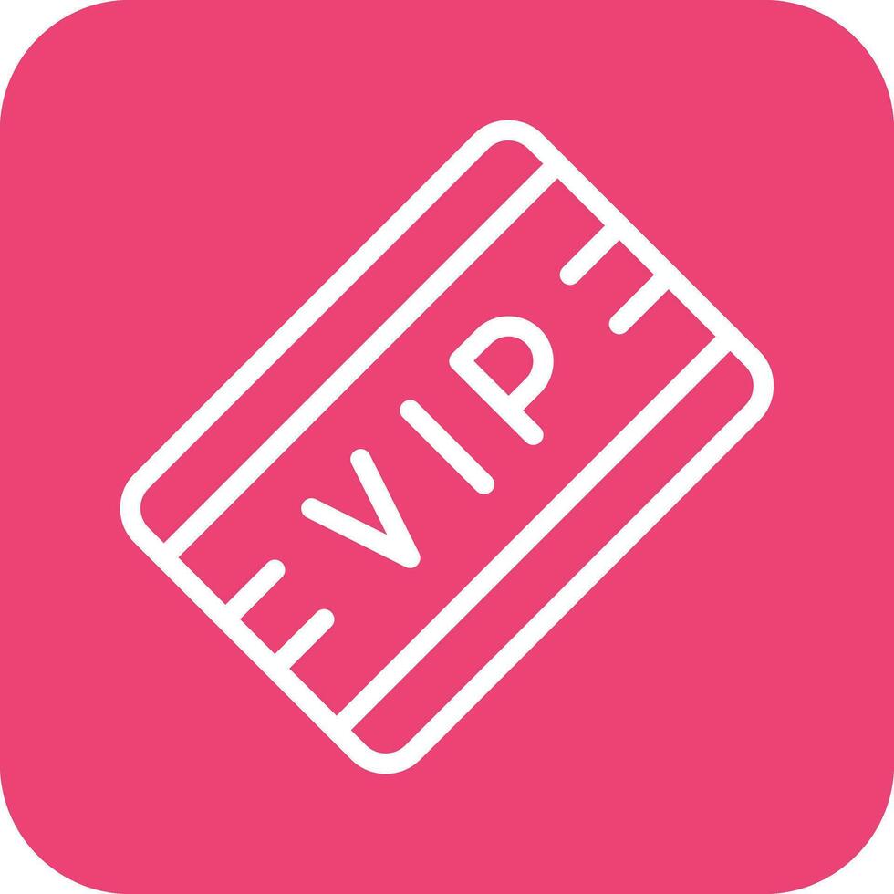 VIP Pass Vector Icon