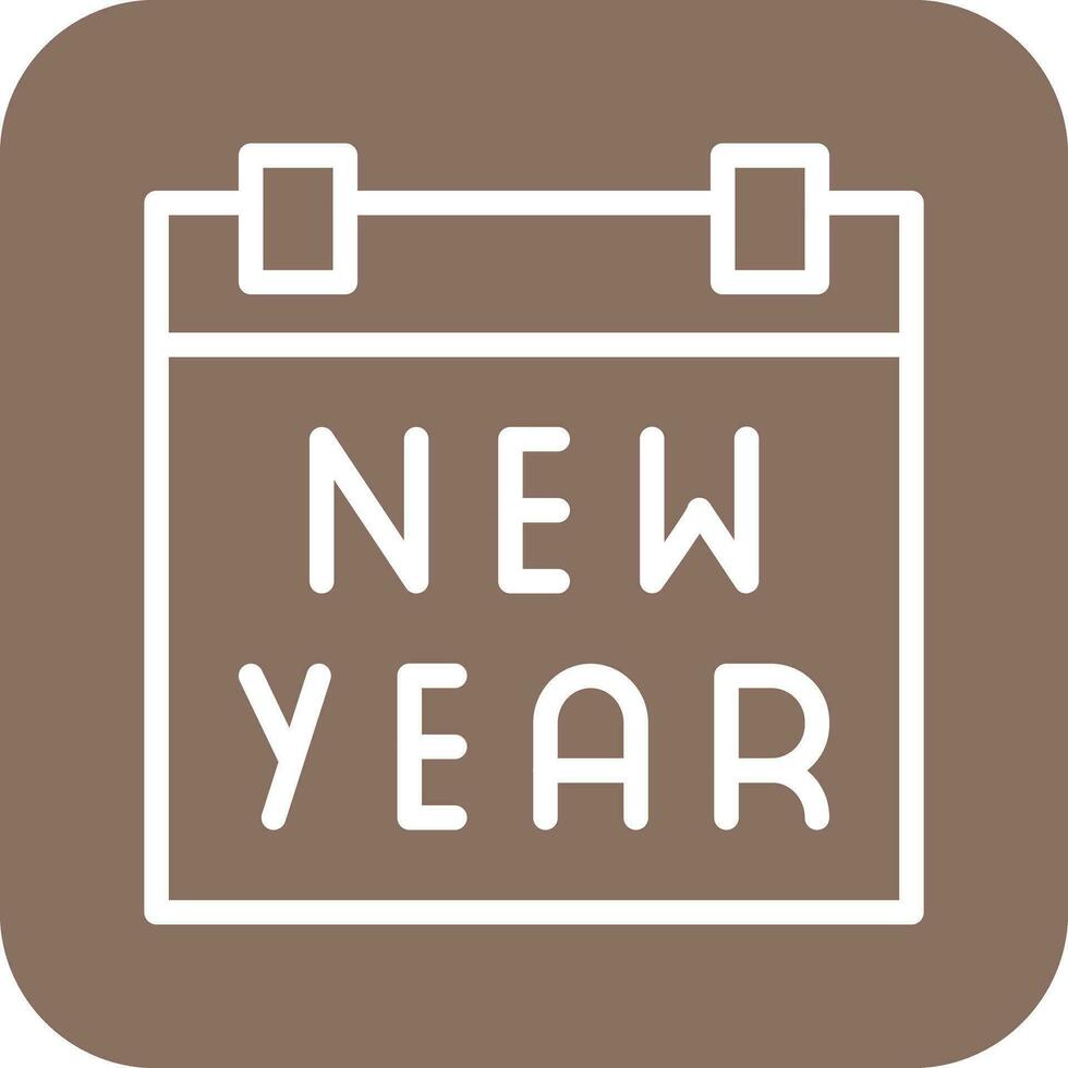 New Year Calendar Vector Icon