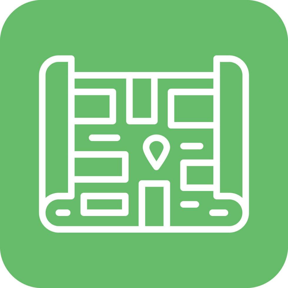 Treasure Map Vector Icon