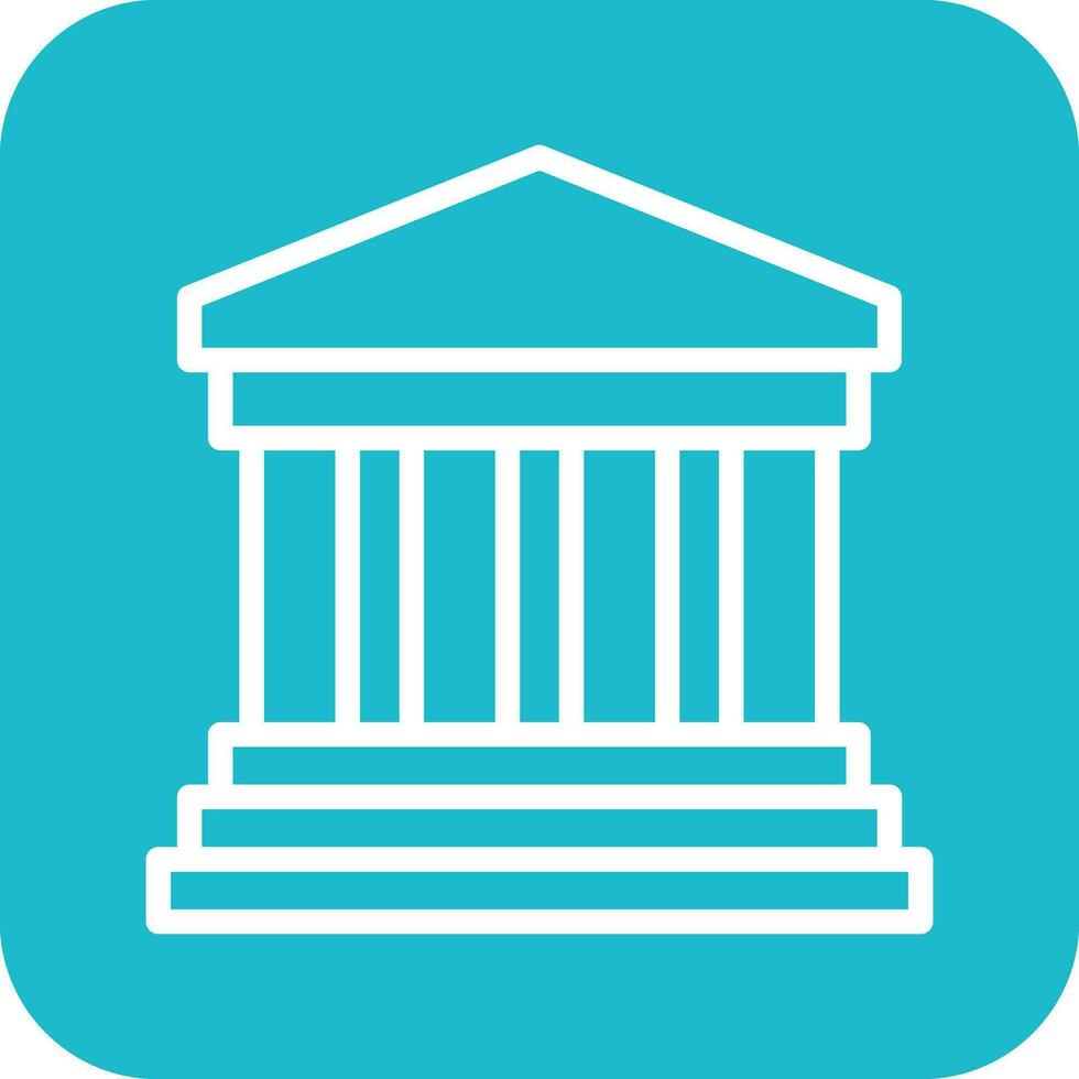 Greek Temple Vector Icon