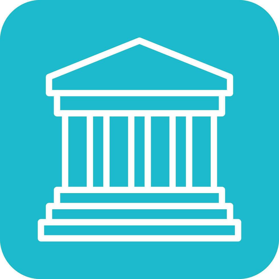 Greek Temple Vector Icon