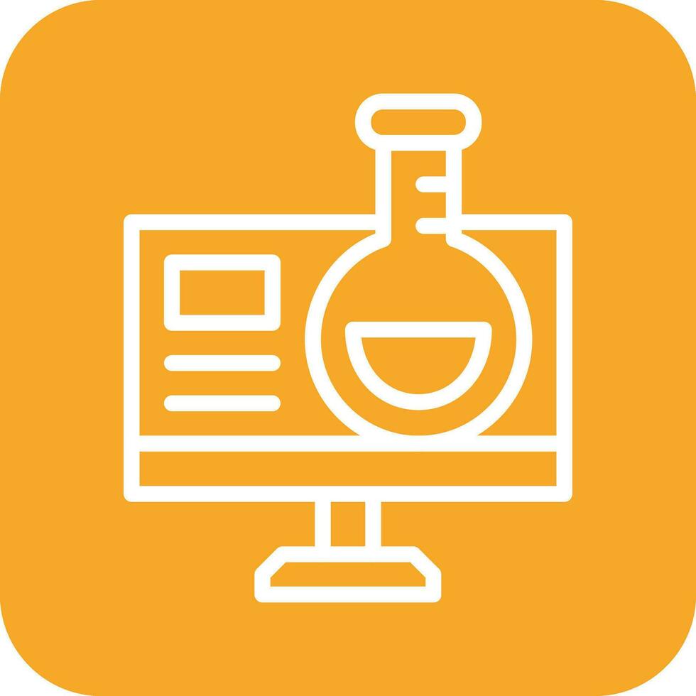 Online Chemistry Vector Icon