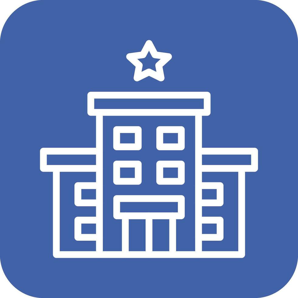 1 Star Hotel Vector Icon