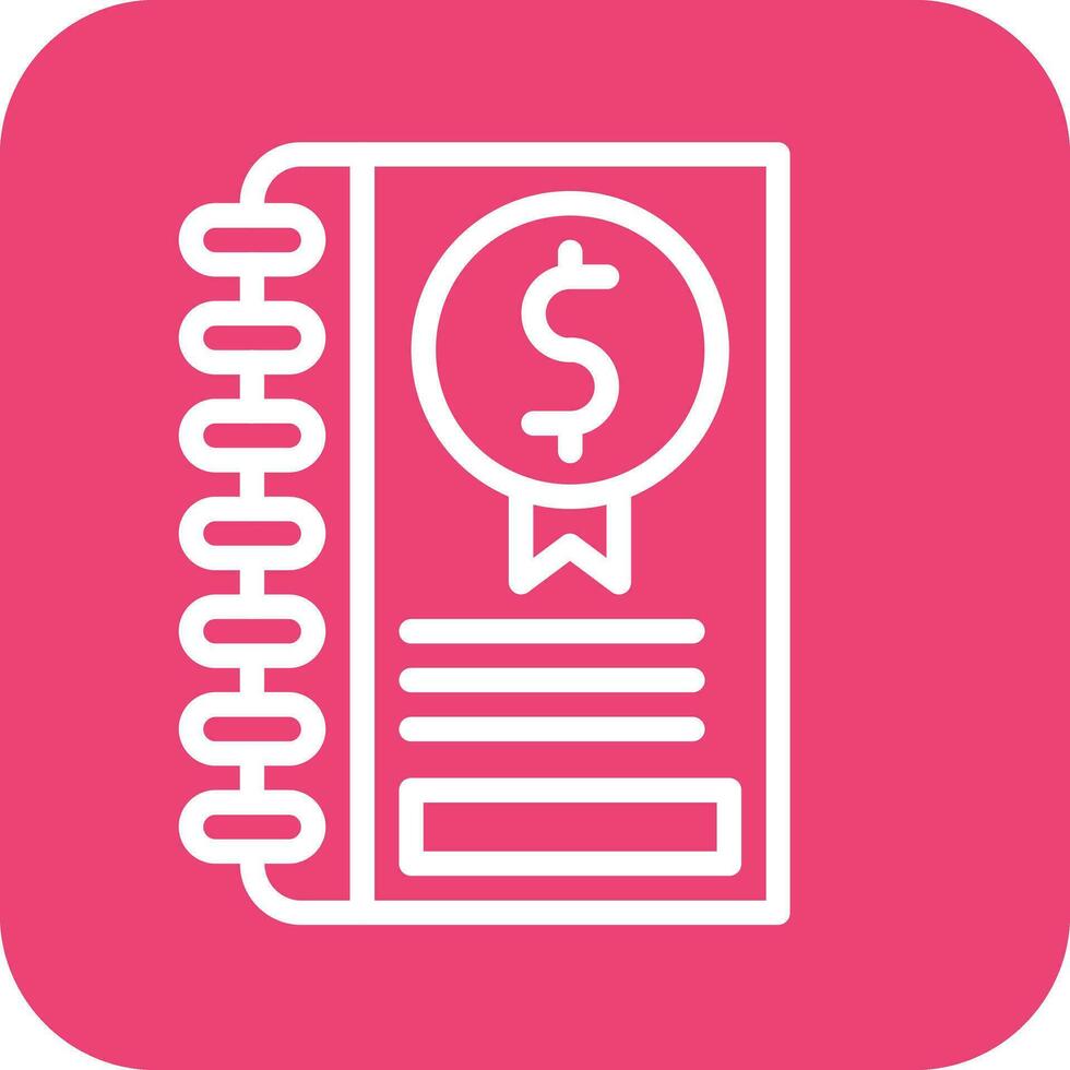 Book Keeping Vector Icon