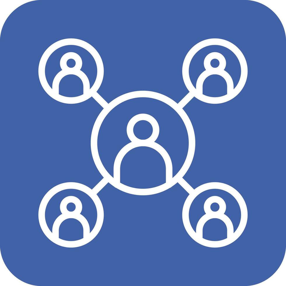 User Networking Vector Icon