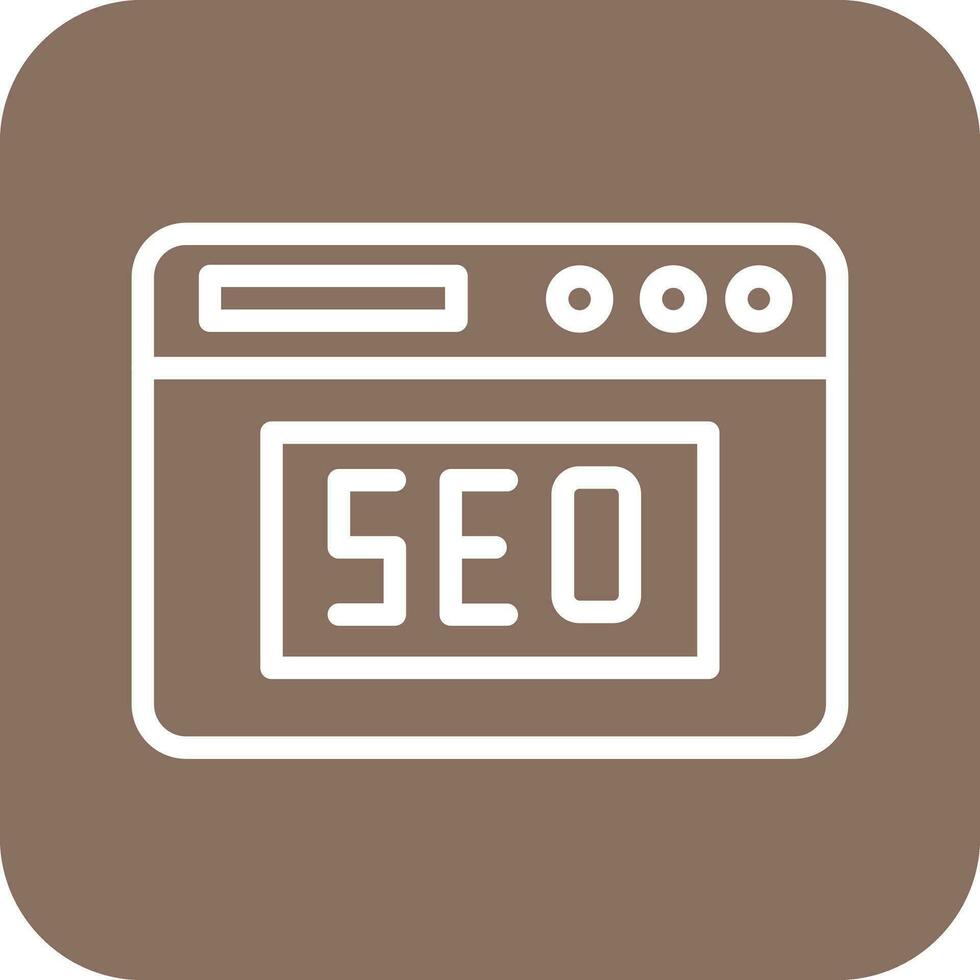 sitio web seo vector icono