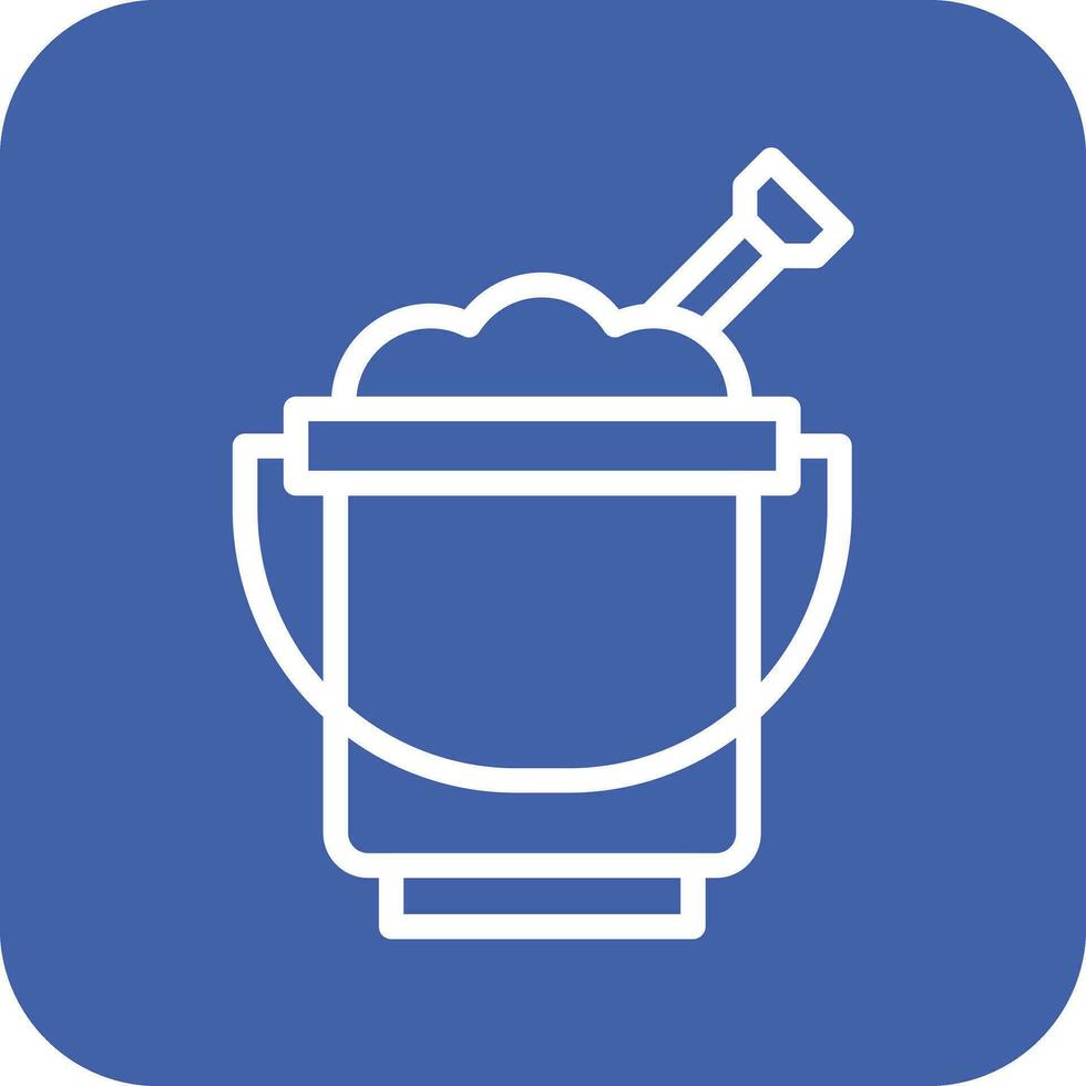 Sand Bucket Vector Icon