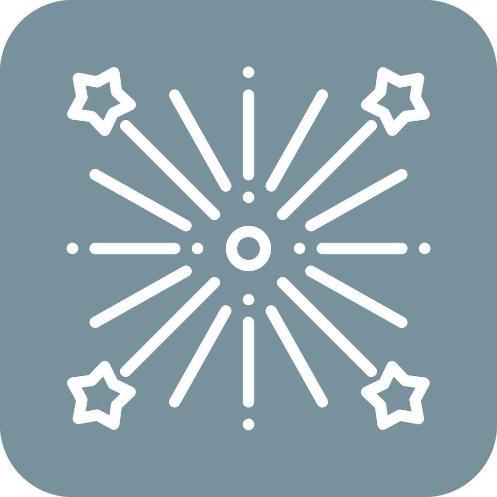 Wedding Fireworks Vector Icon