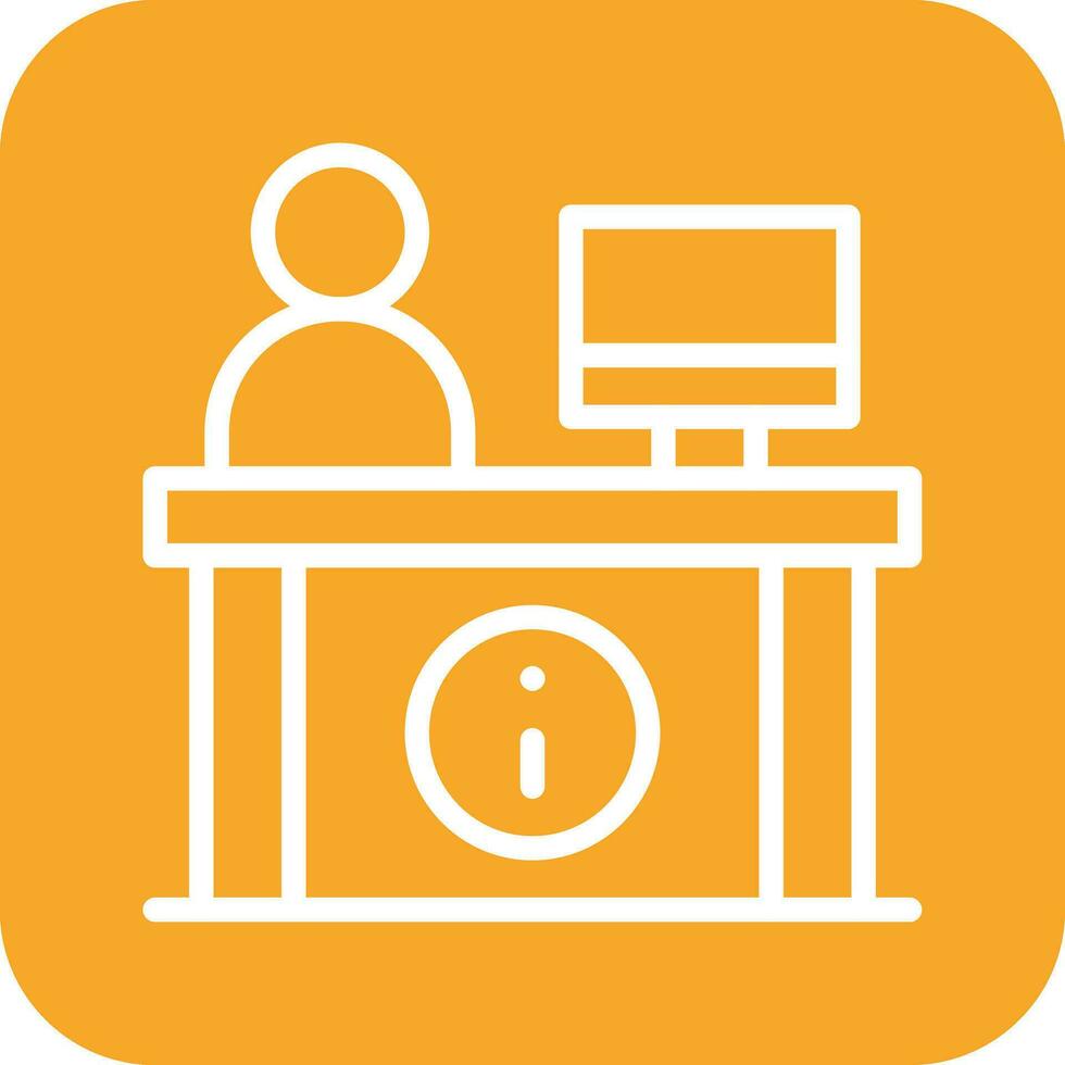 Information Desk Vector Icon