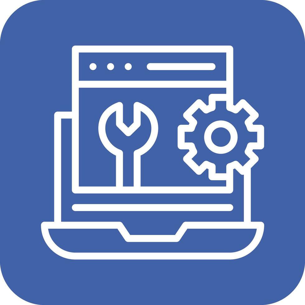 Web Maintenance Vector Icon