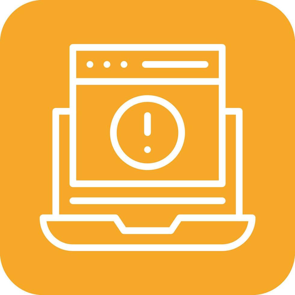 Website Error Vector Icon