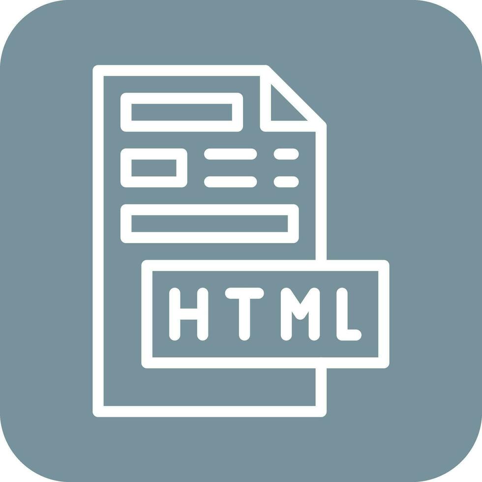 HTML File Vector Icon
