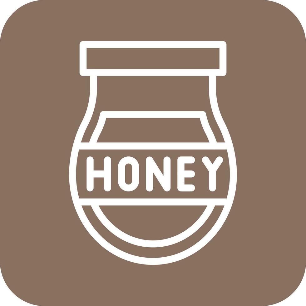 Honey Jar Vector Icon