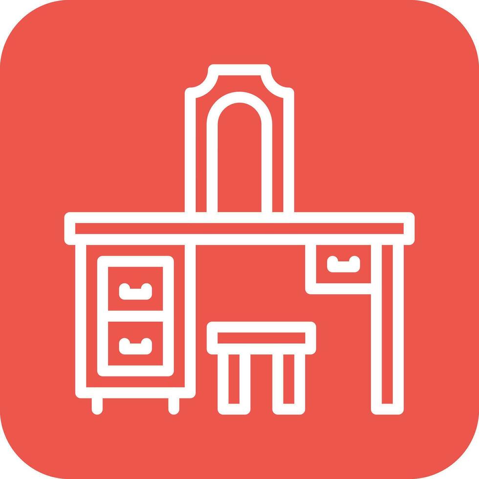 Dressing Table Vector Icon