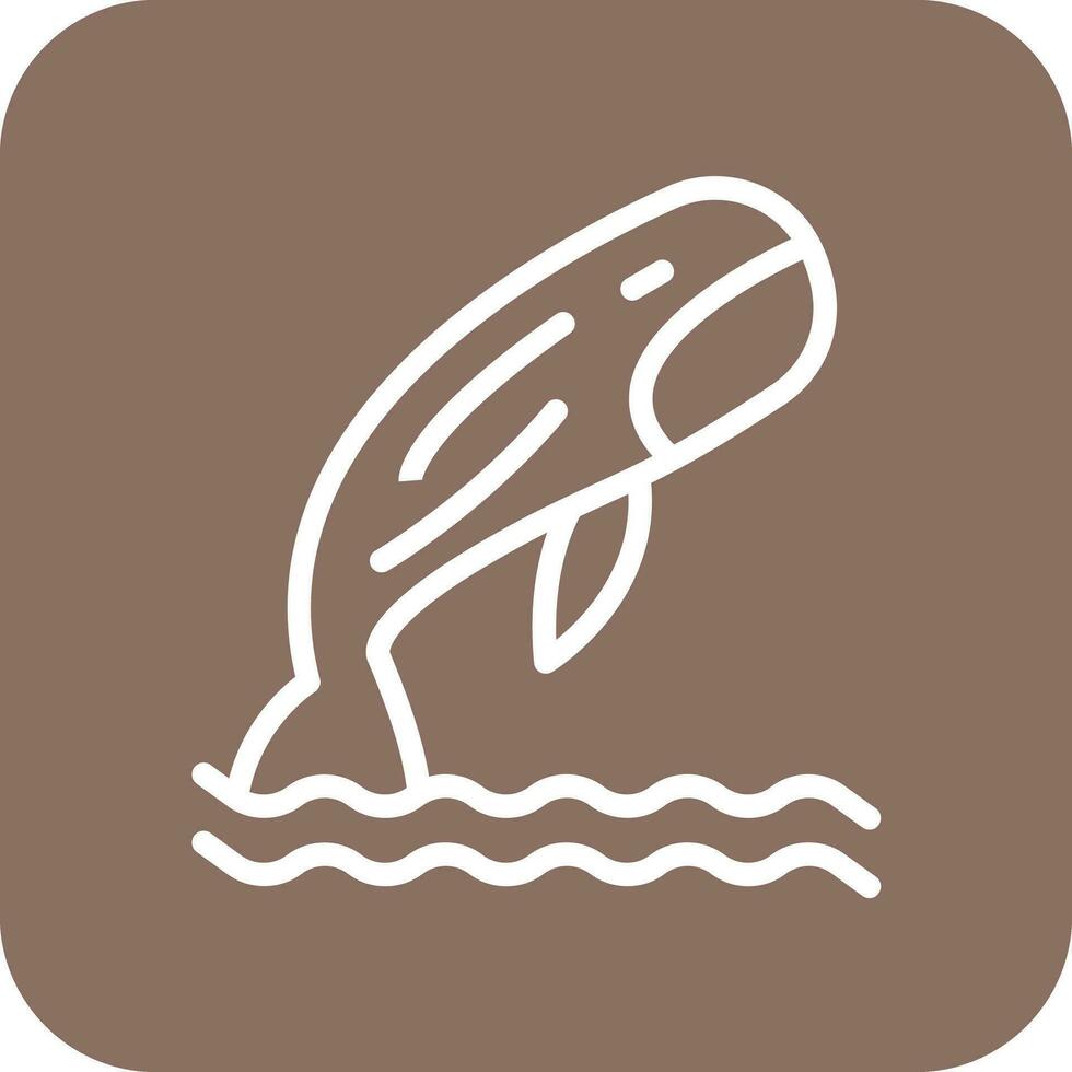 icono de vector de ballena