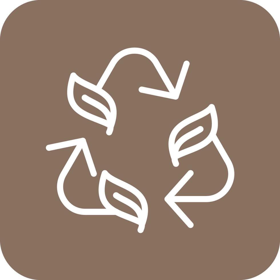 Leaf Recycle Vector Icon