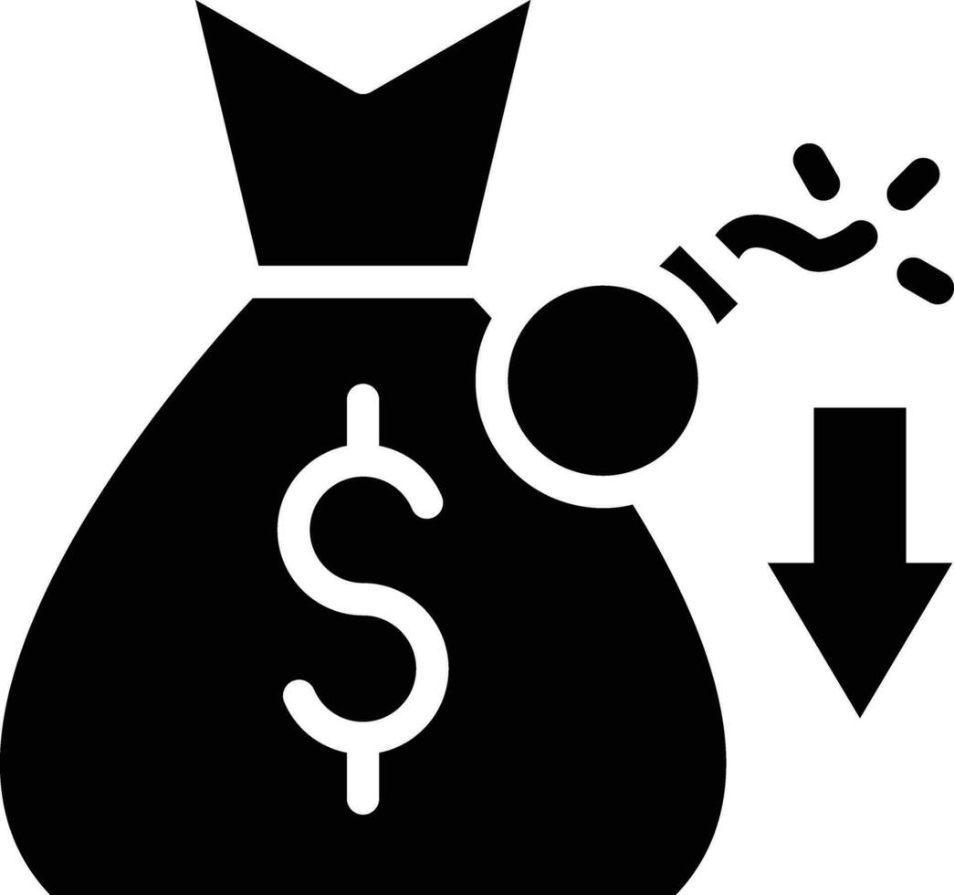 Money Debt Vector Icon