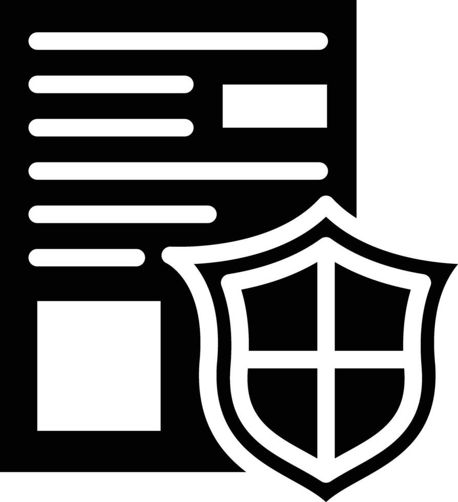 Secure Document Vector Icon Vector Icon