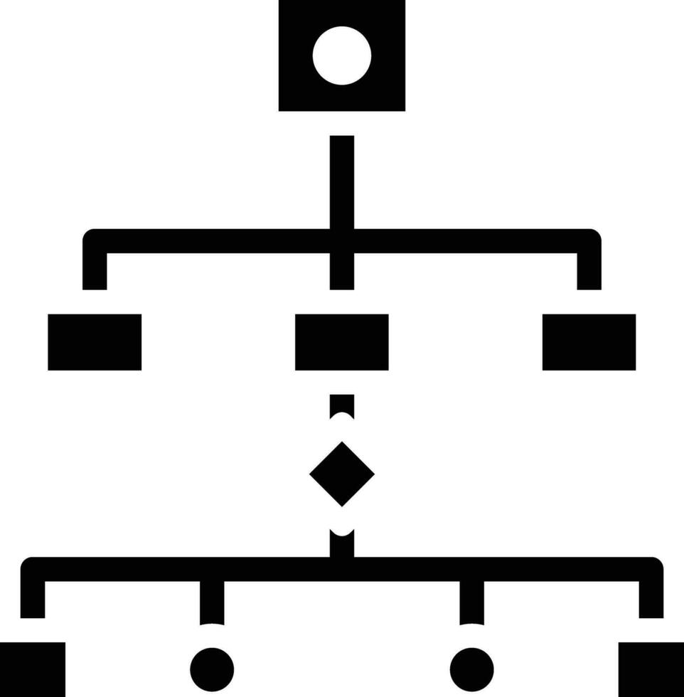 icono de vector de flujo de trabajo