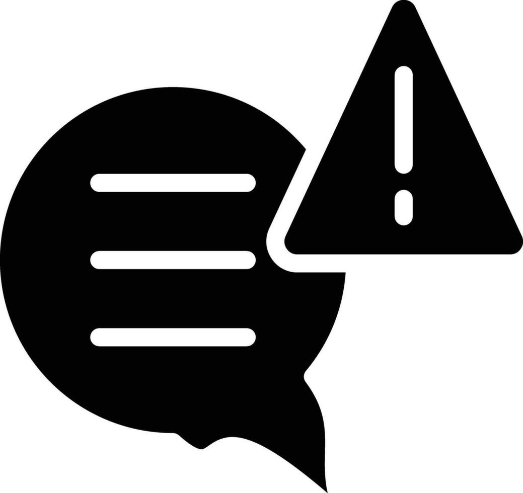 Chat Alert Vector Icon
