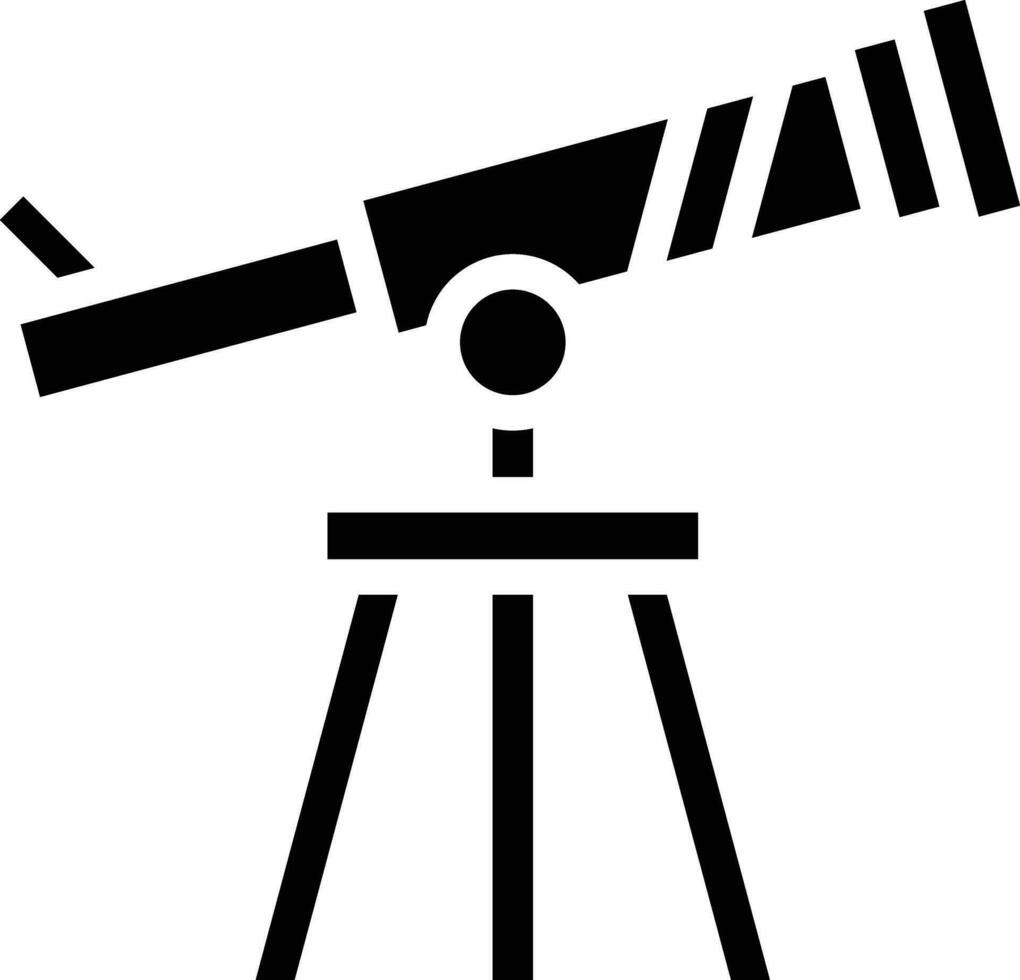 icono de vector de telescopio