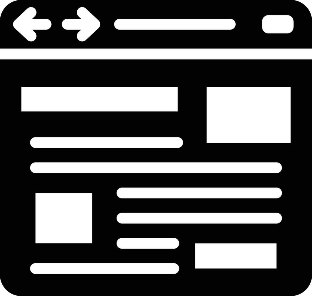 Bowser Layout Vector Icon