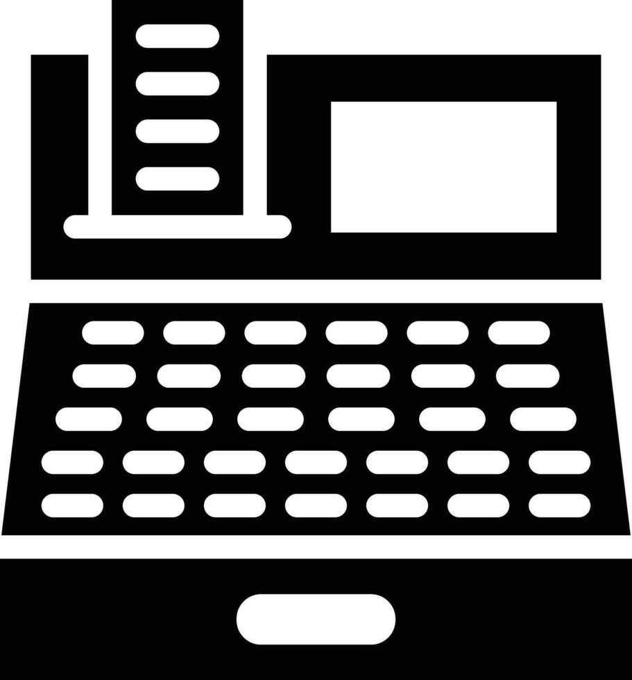 Cashier Machine Vector Icon