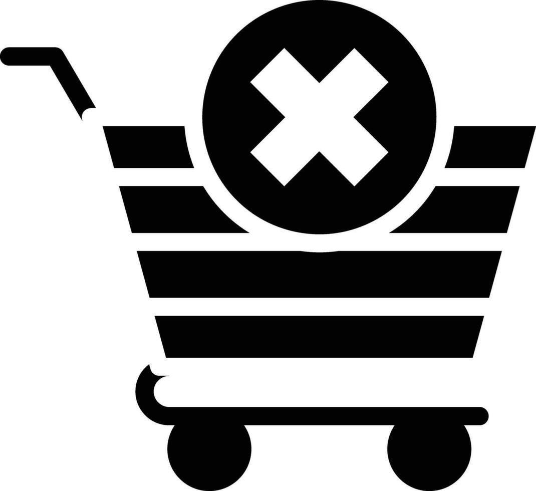 Clear Cart Vector Icon