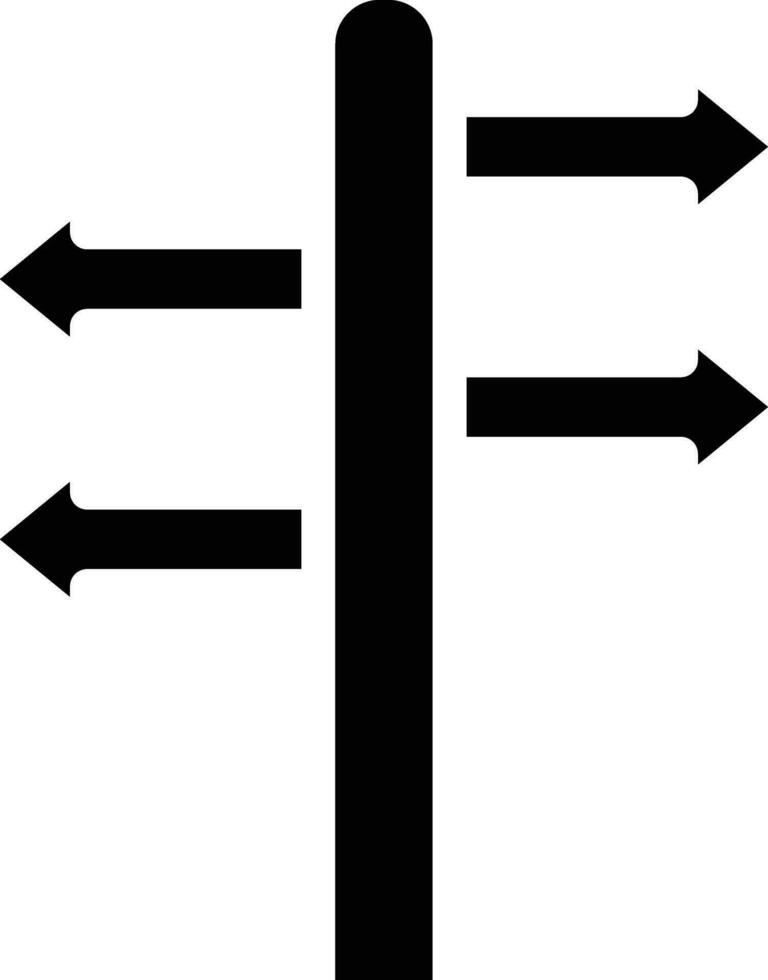 Post Sign Vector Icon