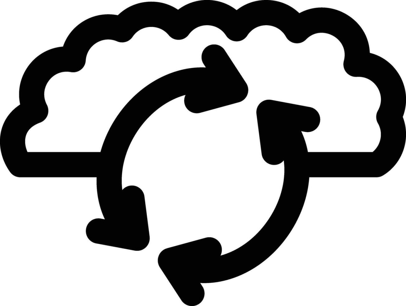 Cloud Sync Vector Icon