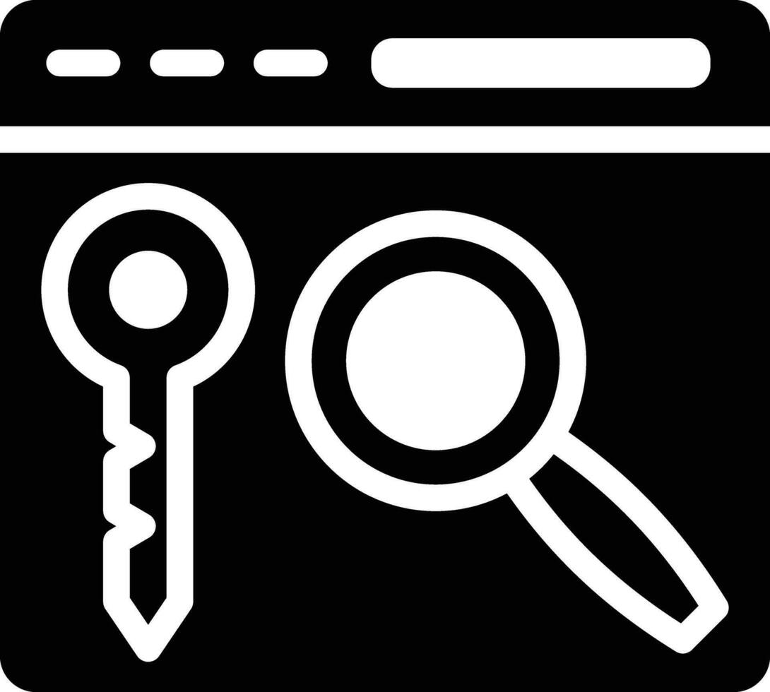 Keywords Search Vector Icon
