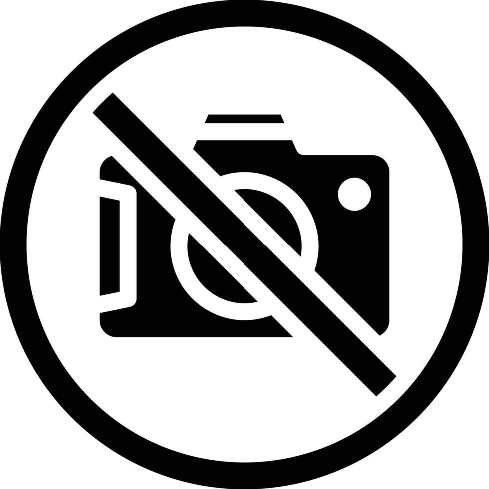 No fotos vector icono