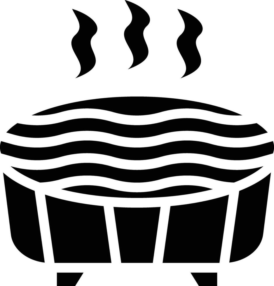 Hot Tub Vector Icon