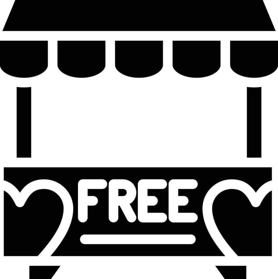 Donation Stall Vector Icon