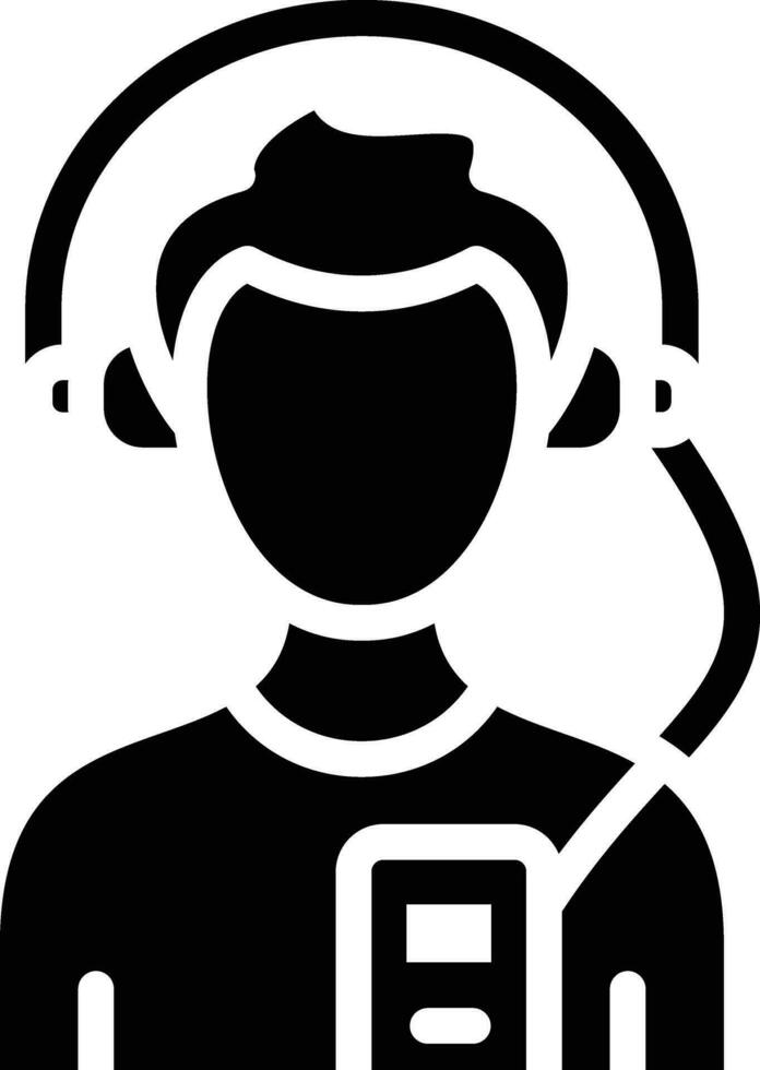 Listening Music Vector Icon