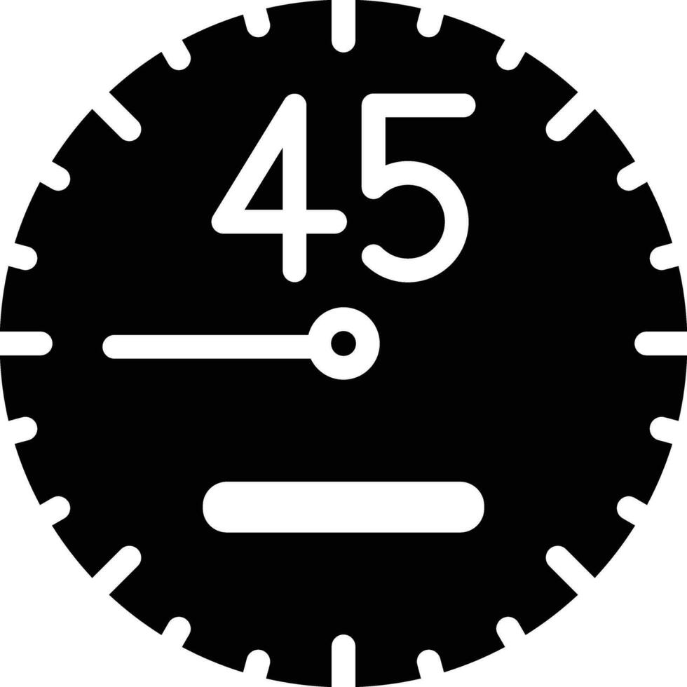 icono de vector de 45 minutos