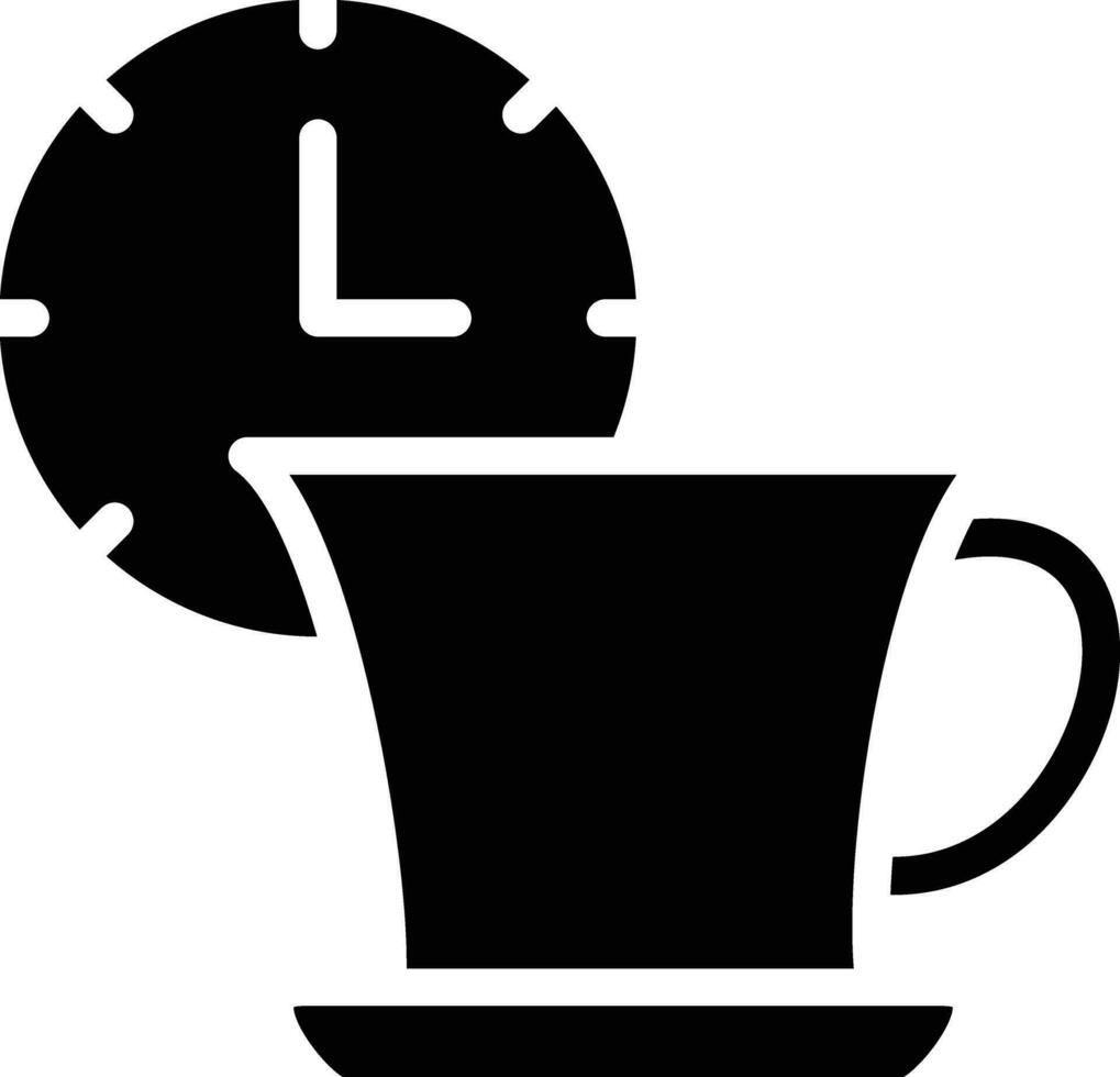 icono de vector de tiempo de té