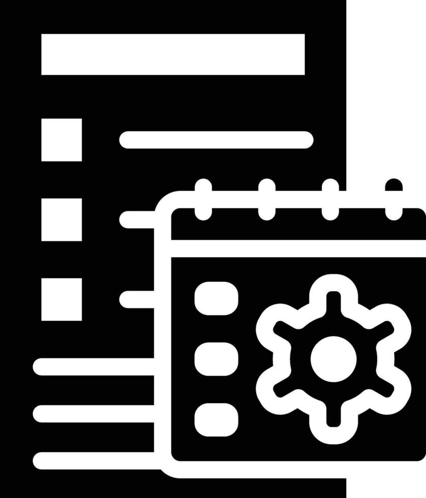 Tasks Schedule Vector Icon