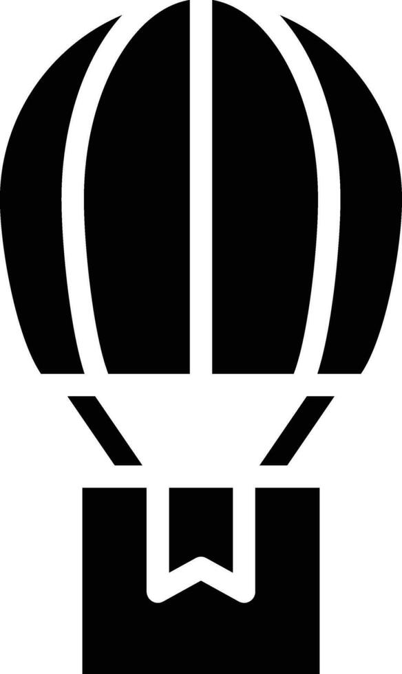 Air Balloon Delivery Vector Icon