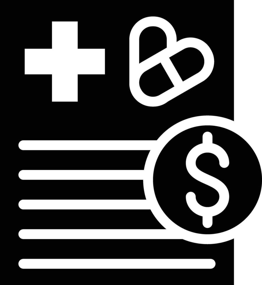 Medical Bill Vector Icon