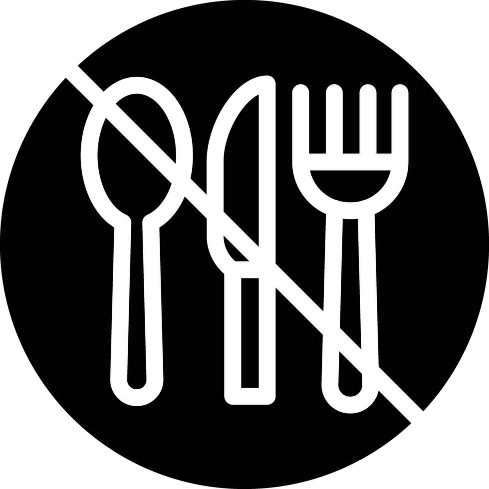 No Eating Vector Icon