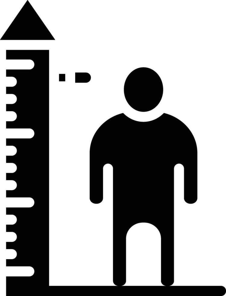 Height Check Vector Icon