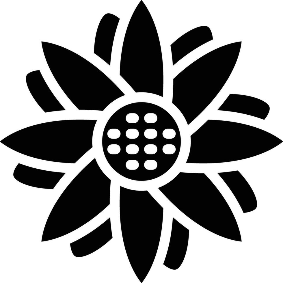 Sunflower Vector Icon